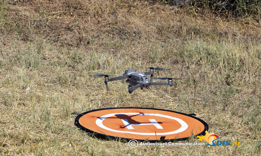 Les drones du Sdis30 en action