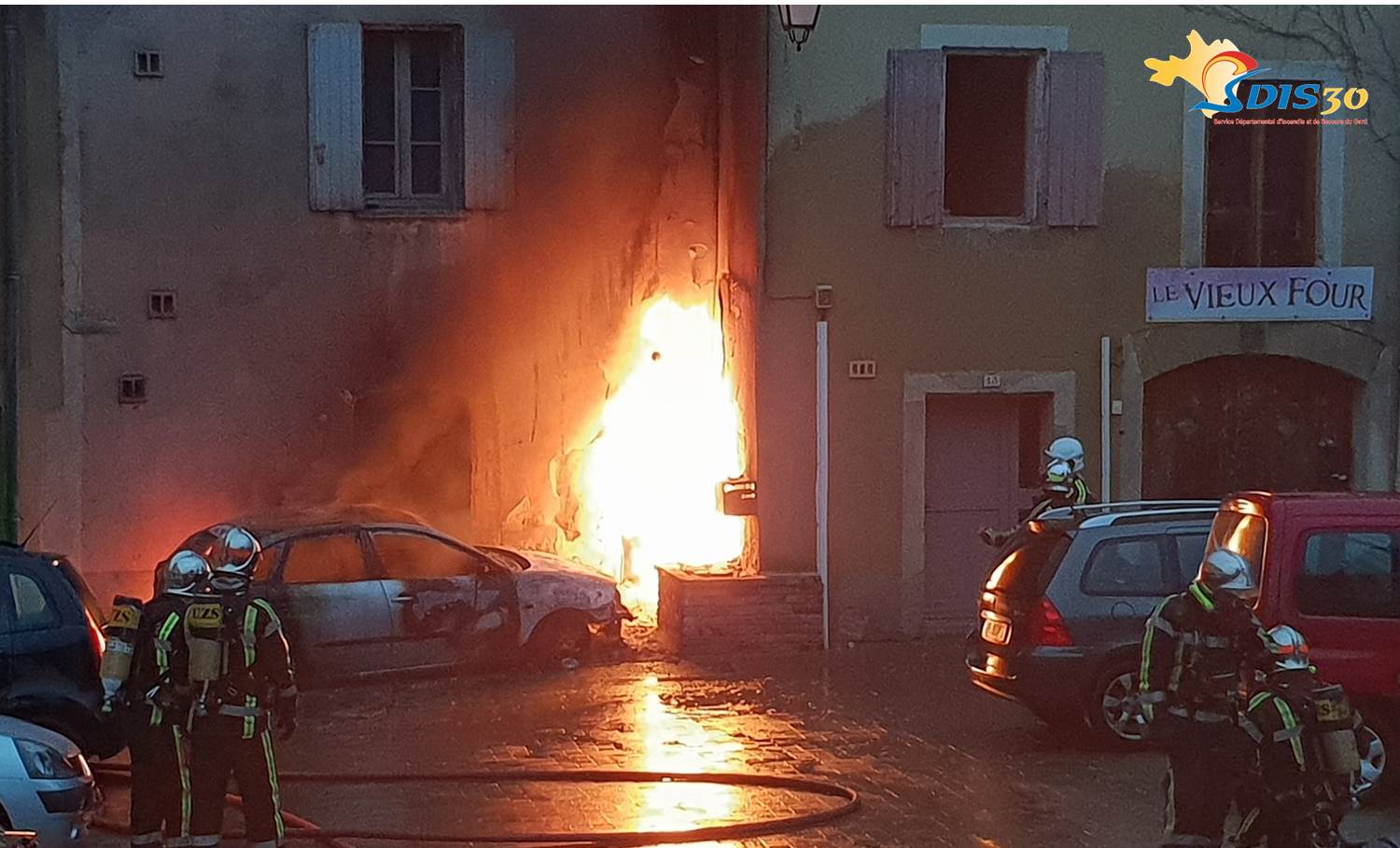 Incendie à St Quentin la Poterie