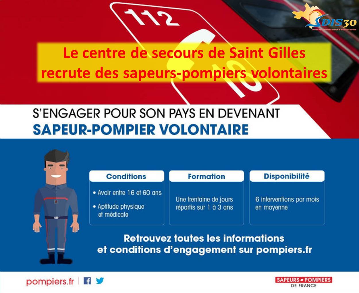 Le CIS St Gilles recrute des SPV